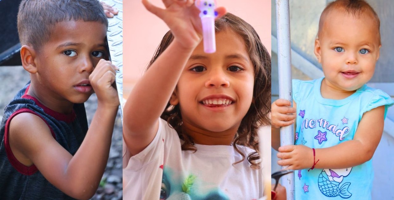 Tres retratos de niñas y niños migrantes atendidos en las casas de la fundación
